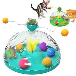 Palo de hierba gatera multifunción para gato, palo de goma para gato, disco giratorio Super transparente, palo para gato, juguetes de puzle para mascotas - Product Image 5