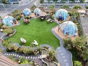 <span class=keywords><strong>Polycarbonate</strong></span> sang trọng glamping mái vòm cho các sự kiện ngoài trời trong suốt rõ ràng 6M lều 4M chiều cao hàng đầu nhôm cực PC - Product Image 6