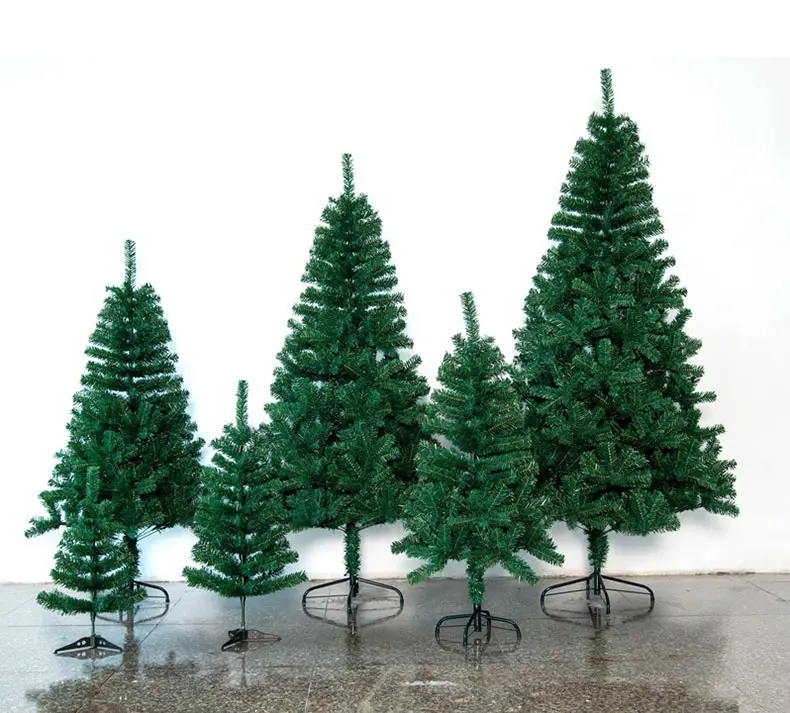 Arbre De Noel Navidad金属製スタンド付きの緑の人工ビッグPVCクリスマスツリーを購入する