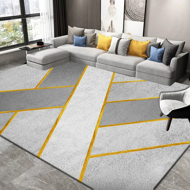 Tapetes e tapetes de área de decoração para sala de estar com impressão 3D personalizada por atacado