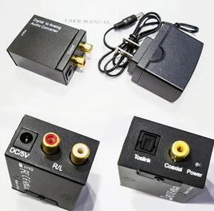 Toslink Amplificador Decodificador 192 kHz DAC 24-bit S/P DIF Señal a analógico Estéreo Adaptador R/L Convertidor de audio digital a analógico - Product Image 3