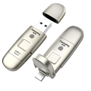 Crittografia delle impronte digitali 128GB 256GB 512GB 1TB Pendrive USB3.2 tipo-c Pen Drive Memory Stick U Disk unità Flash USB a stato solido - Product Image 1