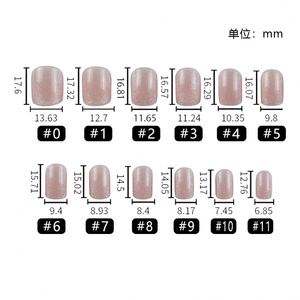 つま先ネイルの最新デザインプレスOEMサービスフィンガーABSフレンチソフトジェルネイルチップフルカバーマット50ボックスネイルビューティーアート - Product Image 4