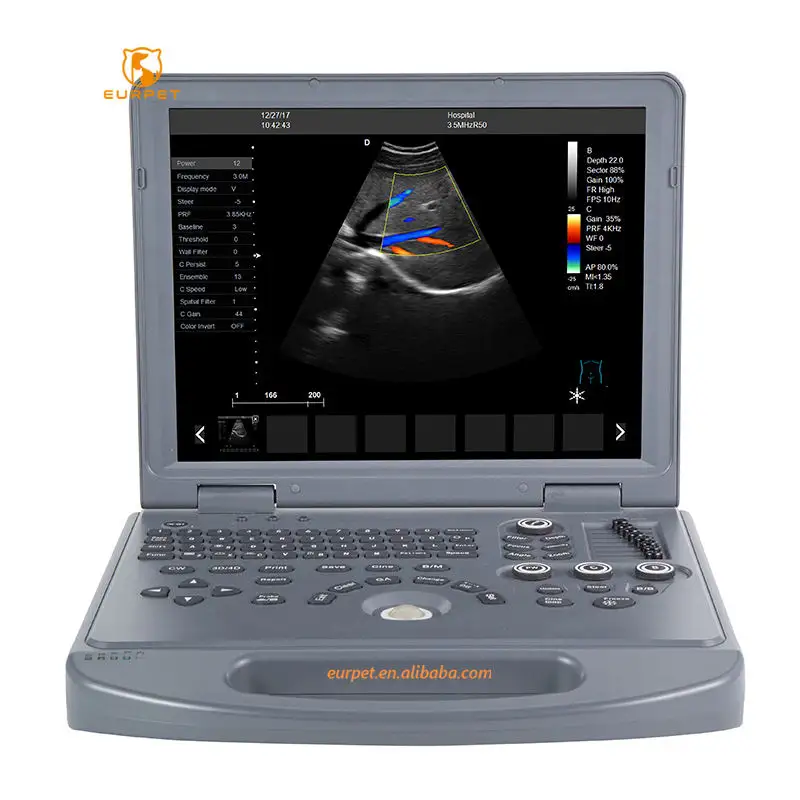 Scanner à ultrasons Doppler couleur EUR PET 3D 4D Instrument vétérinaire Doppler couleur en vente