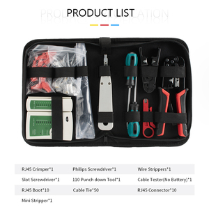 Комбинированный инструмент двойного назначения Rj11/45, тестер сетевого кабеля, плоскогубцы, стальной трещотка, обжимной тестер с высокой производительностью - Product Image 3