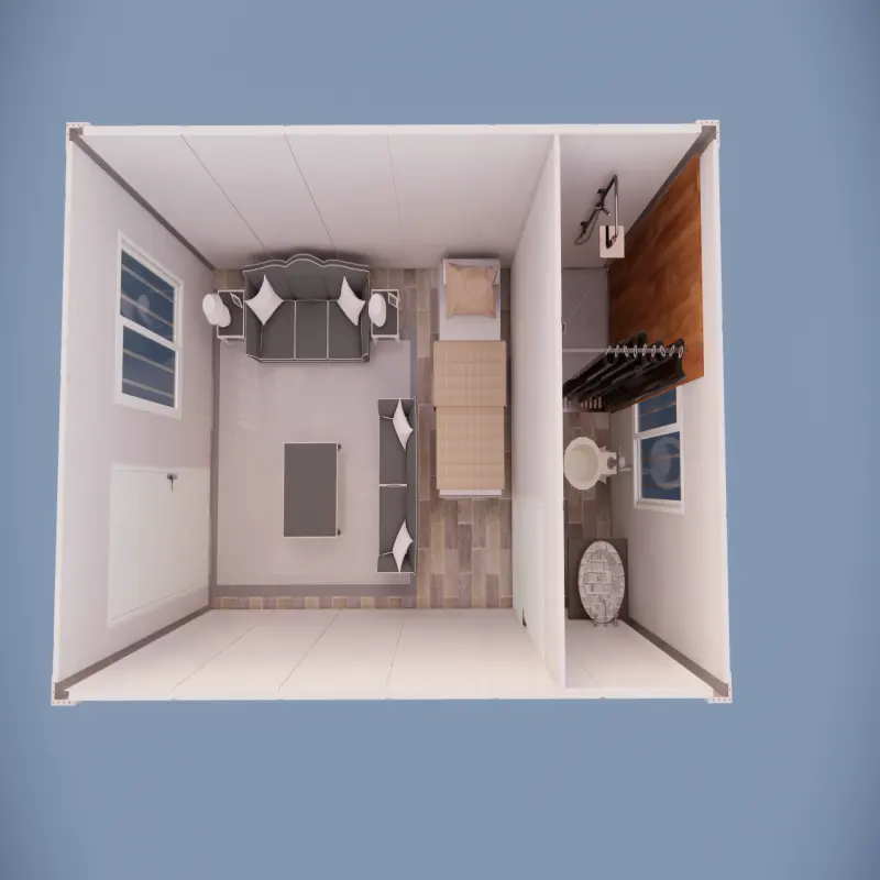 Chambre à coucher hôtel maison modulaire de luxe préfabriquée extensible en conteneur maison multifonctionnelle portable structure en pack de maisons