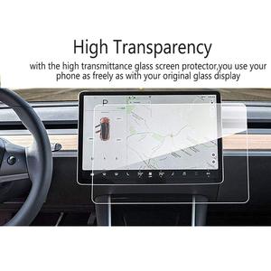 9H sertlik temperli cam araba navigasyon ekran koruyucu Tesla modeli 3 Y X S merkezi kontrol dokunmatik ekran koruyucu - Product Image 2