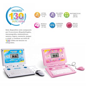 65 Functions Children English and Spanish <strong>Learning</strong> Machine Toy for Kids Educational Bilingual <strong>Learning</strong> Laptop <strong>Computer</strong> Toy - Product Image 3