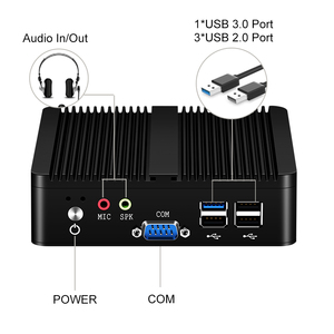 Ce-leron J1900 <strong>Desktop</strong> Pc Pen-itum <strong>2</strong> Com Rs232 2Lan <strong>Nics</strong> H d Vga 4 Usb Win10 <strong>Linux</strong> Fanless HTPC Micro <strong>Computer</strong> - Product Image 3