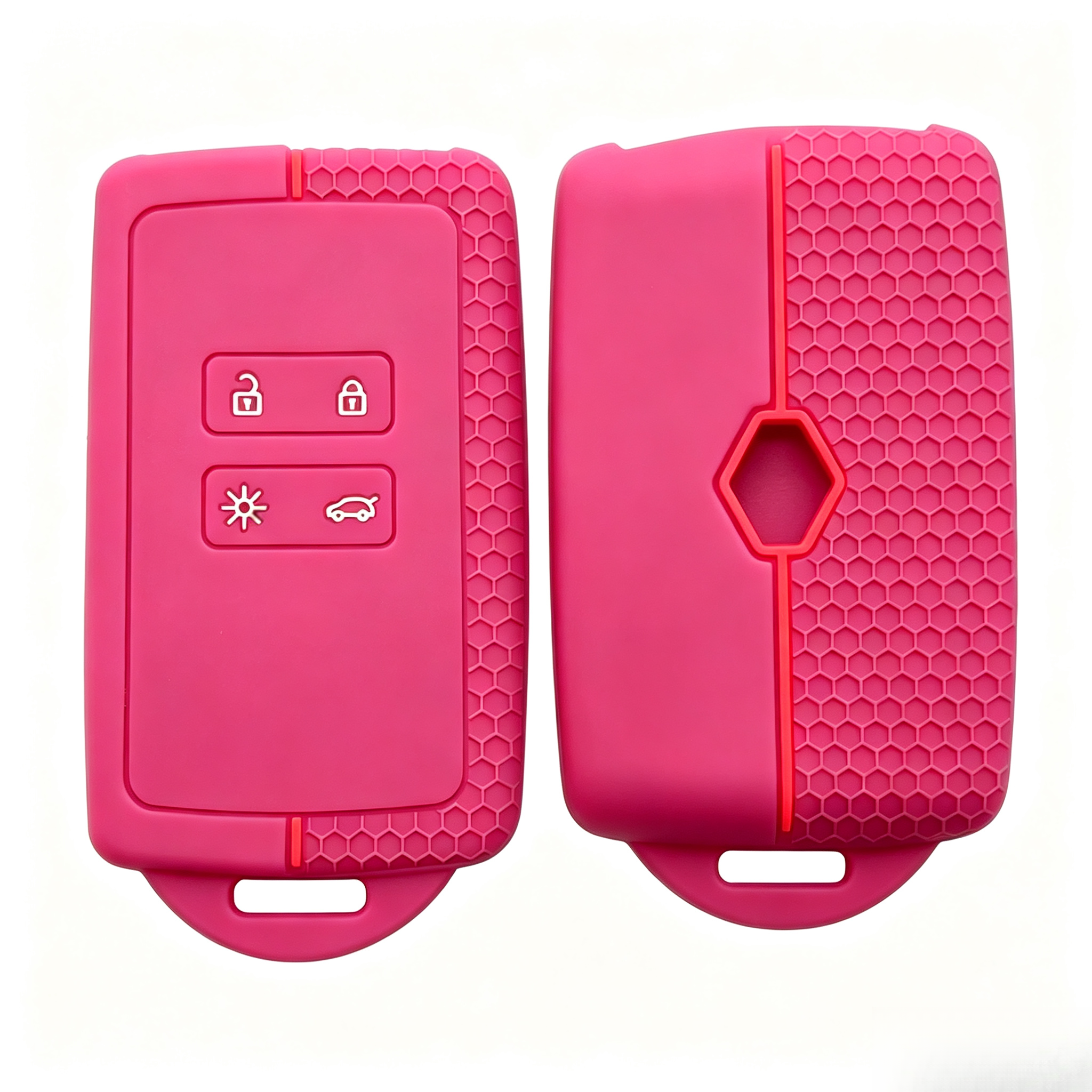 Rojo rosa + líneas rojas