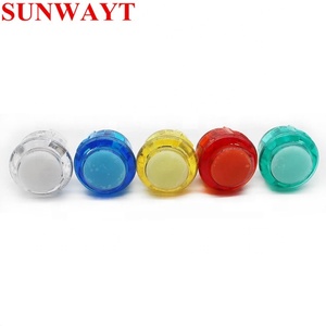 Transparente Sin LED Arcade 30mm / 24mm Pulsadores Reemplazar SANWA OBSN-30 para DIY Raspberry PI MAME PC Arcade Game - Product Image 2