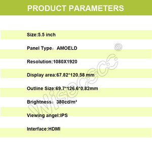 Wisecoco 5.5 Inch Amoled <strong>Display</strong> 1080*1920 H-DMI <strong>RGB</strong> <strong>Interface</strong> Oled <strong>Lcd</strong> Screen <strong>Display</strong> 1080 <strong>Module</strong> - Product Image 5