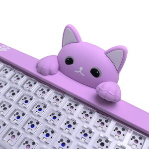 CAT68 Mechanical Gaming <strong>Keyboard</strong> Kit Wireless Tri-mode Hot-swap RGB Backlight Ergonomics Silicone <strong>Keyboard</strong> Cat for Win/Mac - Product Image 3