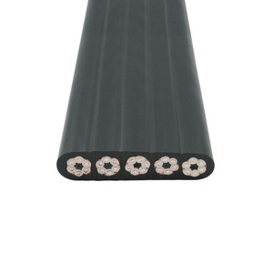 <strong>Customized</strong> Anti-Interference <strong>Control</strong> Cable Shielded Flat PVC LSZH Insulation TVVBP YFFBP for Elevator Power Signal - Product Image 3