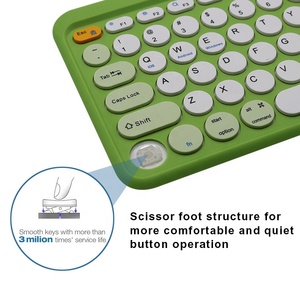 Office 2.4G Plug and Play Scissor <strong>Switch</strong> Silent Multi Device <strong>Bluetooth</strong> Ergonomic Rechargeable Colored Wireless <strong>Keyboard</strong> - Product Image 5