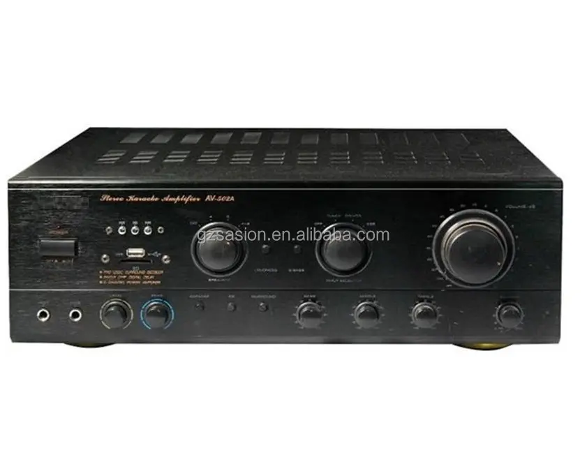 Amplificador de audio AV-502 PARA KARAOKE, dispositivo de audio AV de 5,1 canales con usb/sd/fm, Sudáfrica