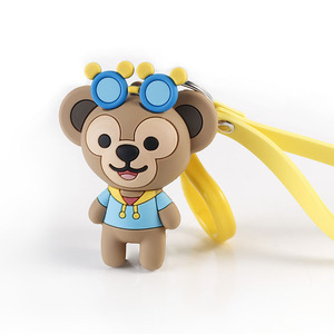 OEM ODM ราคาถูกที่กำหนดเองการ์ตูนน่ารักส่วนบุคคลยางพวงกุญแจ2d 3d ซอฟท์พีวีซีพวงกุญแจยางสำหรับโปรโมชั่นของขวัญโฆษณา - Product Image 4