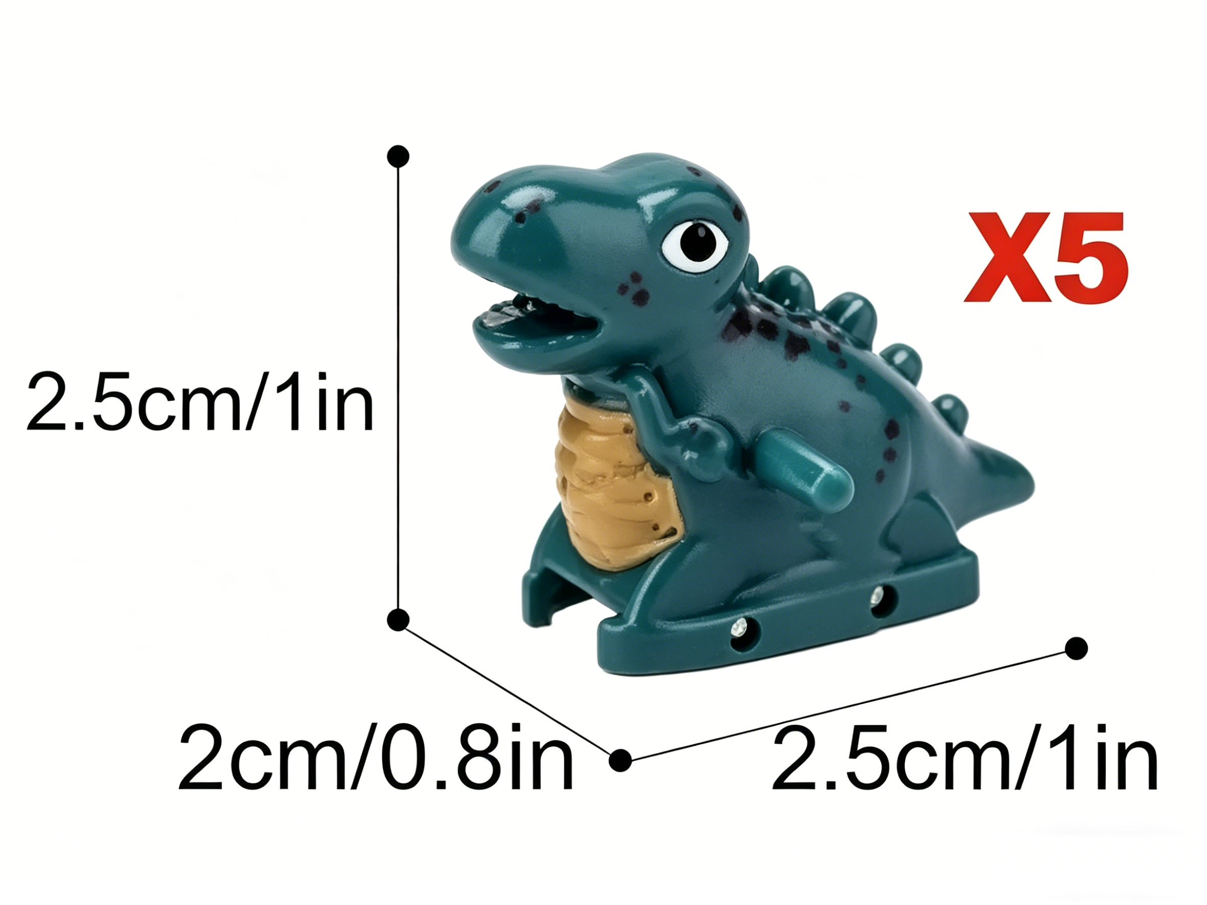 5 mini dinosaurios