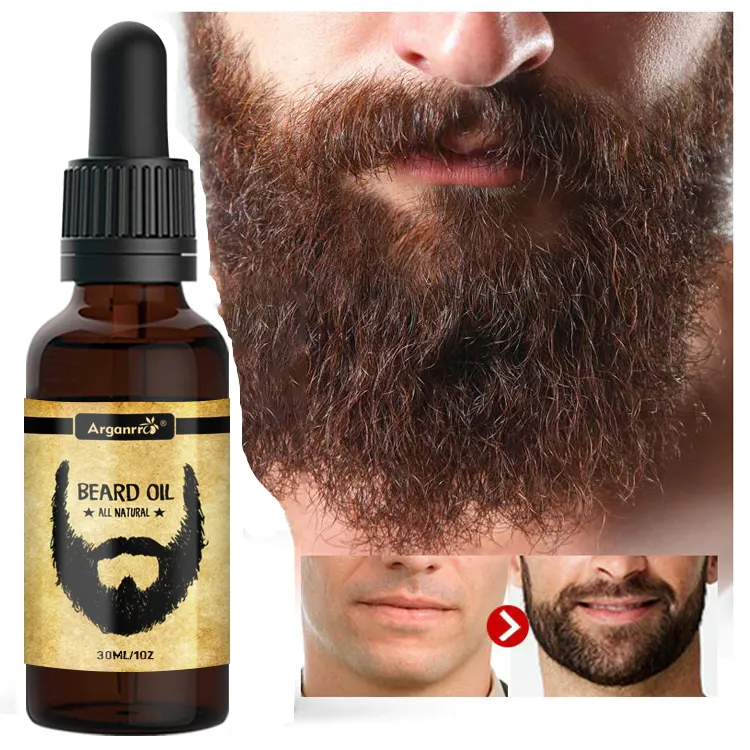 Óleo de barba cruetly do vegan do homem personalizável, óleo orgânico de alta qualidade com etiqueta do oem