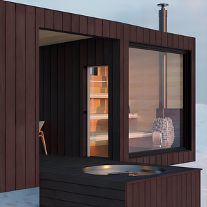 Sauna quadrada luxuosa do vapor com porta de vidro isolando o projeto e <span class=keywords><strong>a</strong></span> umidade ajustável assim como o sistema claro bonito do RGB