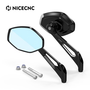 Nicecnc Bộ Gương Chiếu Hậu Lồi nâng cấp cho Harley Softail Street Bob Fxbbs Low Rider St Street Glide Sportster 883 1200 - Product Image 1