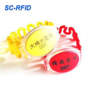 SC-RFID Cá nhân hoá thiết kế miễn phí tổ chức sự kiện thể thao phòng tập thể dục ABS RFID dây đeo cổ tay 125Khz 13.56MHz Vòng đeo tay với Văn Bản Logo - Product Image 2