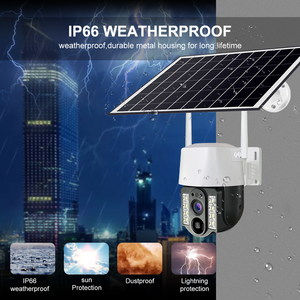 Cámara CCTV de seguridad con energía solar WiFi, detección de movimiento IP66, reconocimiento facial, baja potencia, conectividad 4G LTE, tarjeta de memoria SD - Product Image 5