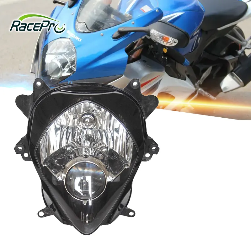 スズキGSXR1000 GSX-R1000 K7 2007 2008 07 08に適合するオートバイフロントヘッドライトヘッドランプ