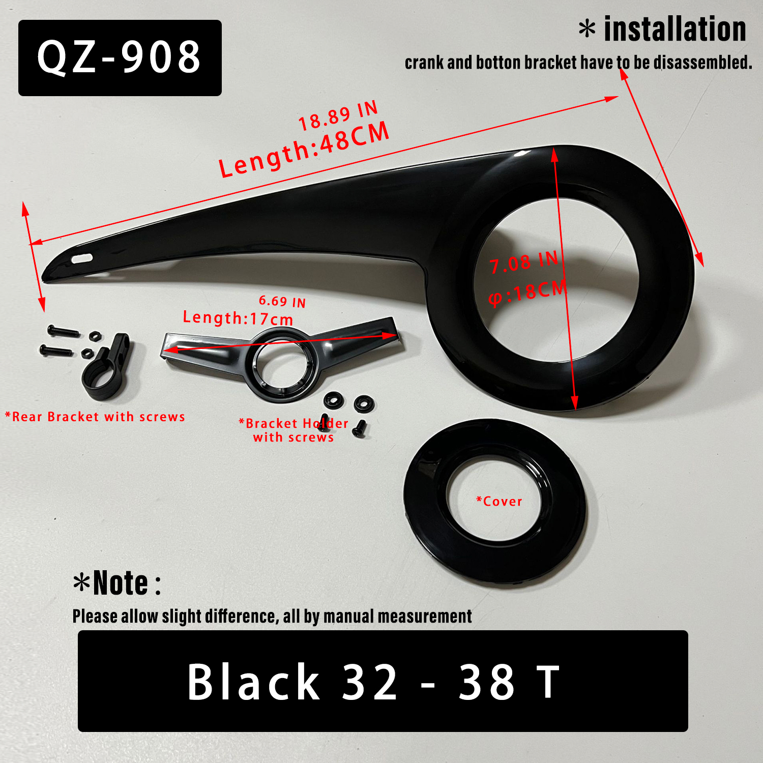 Noir QZ-908-32-38t