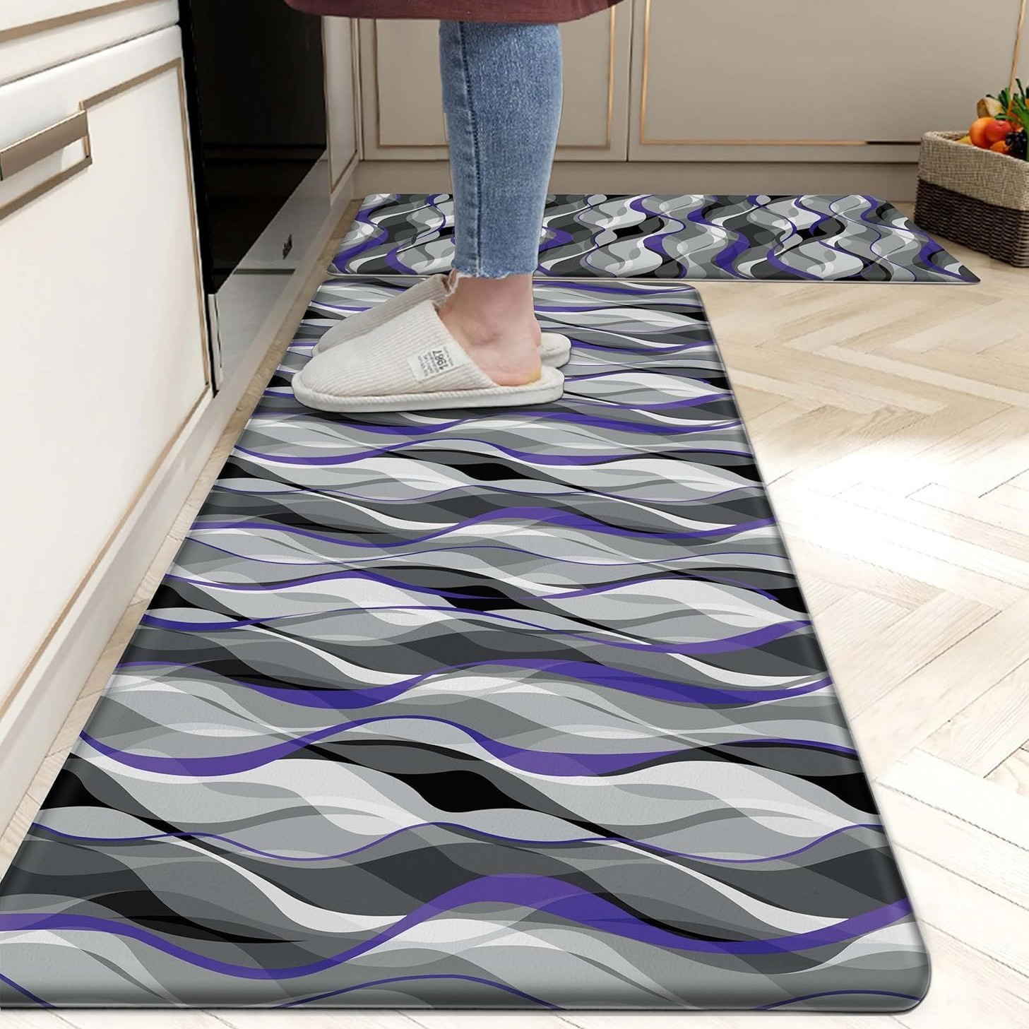 Tapis de cuisine abstrait JN-9