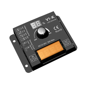 V1-K 12-24VDC 20A manopola rotante a 1 canale controller led display numerico digitale CV PWM LED dimmer - Product Image 6
