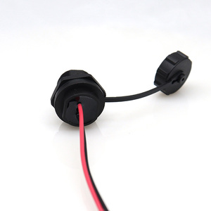 微型USB C型防水IP67面板安装USB3.0 M20 M24插座连接器5P 16p铜触点ABS镀金公/母