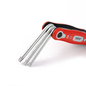 XITELI 8 In 1 çapraz Torx düz yuvarlak kafa altıgen anahtar katlanır Allen anahtarı mobilya açık için bisiklet tamir aracı seti - Product Image 4