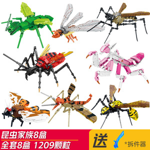 儿童节礼物组装玩具拼图模型小颗粒海洋动物拼图最佳儿童玩具