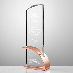Yıllık toplantı için yüksek dereceli özelleştirilmiş yaratıcılık yazı kupa Metal kristal ödülü - Product Image 3