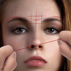 Botella de tinta de pigmento de tatuaje de cuerda de cejas de medición de mapeo de 30m para Microblading maquillaje regla de línea de arco y flecha - Product Image 3