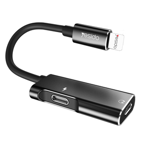 2 in <strong>1</strong> <strong>Audio</strong> <strong>Splitter</strong> to <strong>3</strong>.5Mm Aux <strong>Audio</strong> Headphone Earphone Jack Charger Cable <strong>Splitter</strong> Adapter for IP - Product Image 1