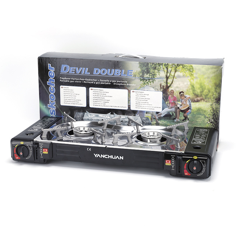 Double burner portable gas stove Paper Box packaging