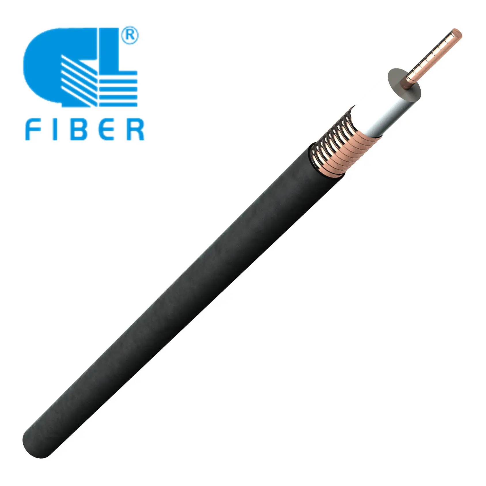 Câble d'alimentation de fibre optique RF 7/8 ", fibre coaxiale à faible amélioration