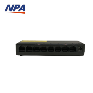 Hub per Switch di rete Ethernet a 8 porte Gigabit con QoS e funzione VLAN certificato FCC per videosorveglianza - Product Image 1
