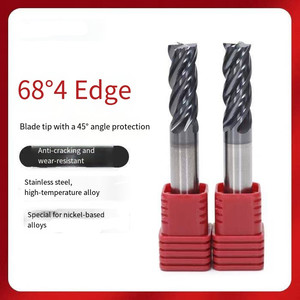 Tungsten katı karbür parmak freze CNC <span class=keywords><strong>St</strong></span> 4 flüt Altin kaplama için paslanmaz çelik ODM OEM özelleştirme desteklenen