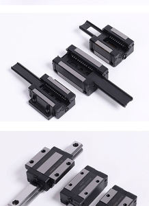 Juego de rieles deslizantes lineales de montaje bajo, deslizador de guía CNC, bloque lineal ajustable de aluminio, serie EGH