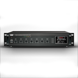 QQCHINAPA LPA-60F 60watt 100V ve 4-16ohms çıkışları kamu amplifikatör FM USB MMC Bluetooth uzaktan fonksiyonu ile - Product Image 5