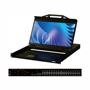 热键Cat5 4K 60Hz UHD Kvm控制台17/19英寸1U液晶Kvm交换机，8个端口有现货供应 - Product Image 2