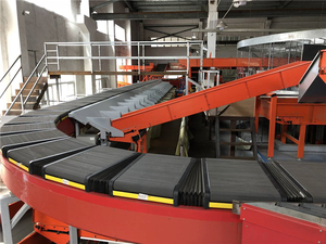 Förder post und Paket Kleine Gewichts maschine Hochgeschwindigkeits-Manuelle Pakete Technologie Automat isiertes Radschwenksortierer-Sortier system - Product Image 3