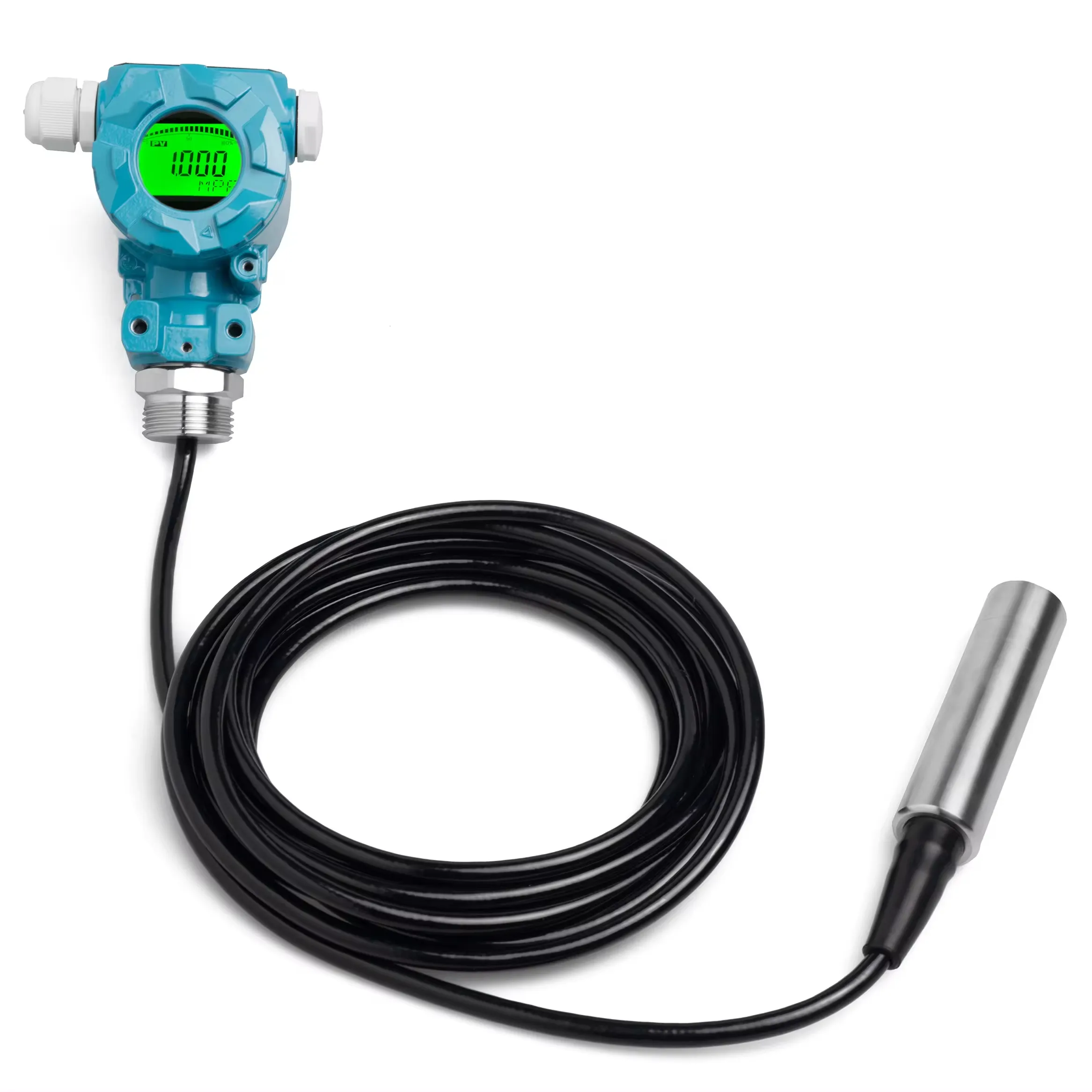 Hank 4-20ma Sensor de nivel de agua sumergible tanque medidor de nivel de combustible Sensor de nivel de líquido transmisor Rs485 transductor