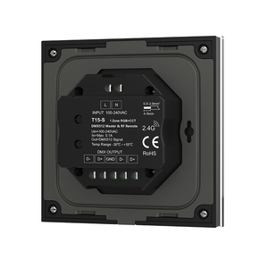 AC100V-220V Input RGB + CCT Touch Glass Panel Controller 2.4G RF DMX master T15-S 2 in1 funzione per RGB + CCT LED smart Lights - Product Image 5