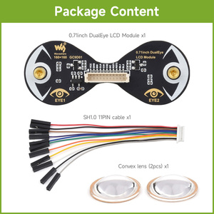 0.71 inç DualEye LCD modülü destek 160x160 çözünürlük SPI 65K renkler LCD ekran ürün Arduino için