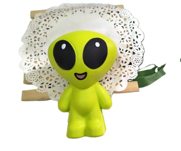 Suave lindo Squishy Alien descompresión juguetes para adultos niños mochila colgante antiestrés aliviar juguetes divertido regalo personalizado