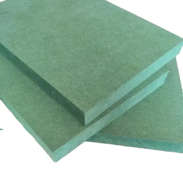 4*8 pés melamina mdf impermeável mdf verde mdf para móveis usando